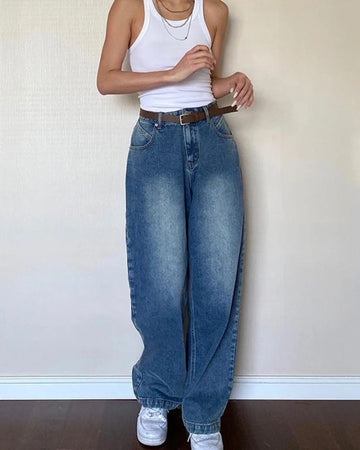 Anita - High Waisted Baggy Jeans