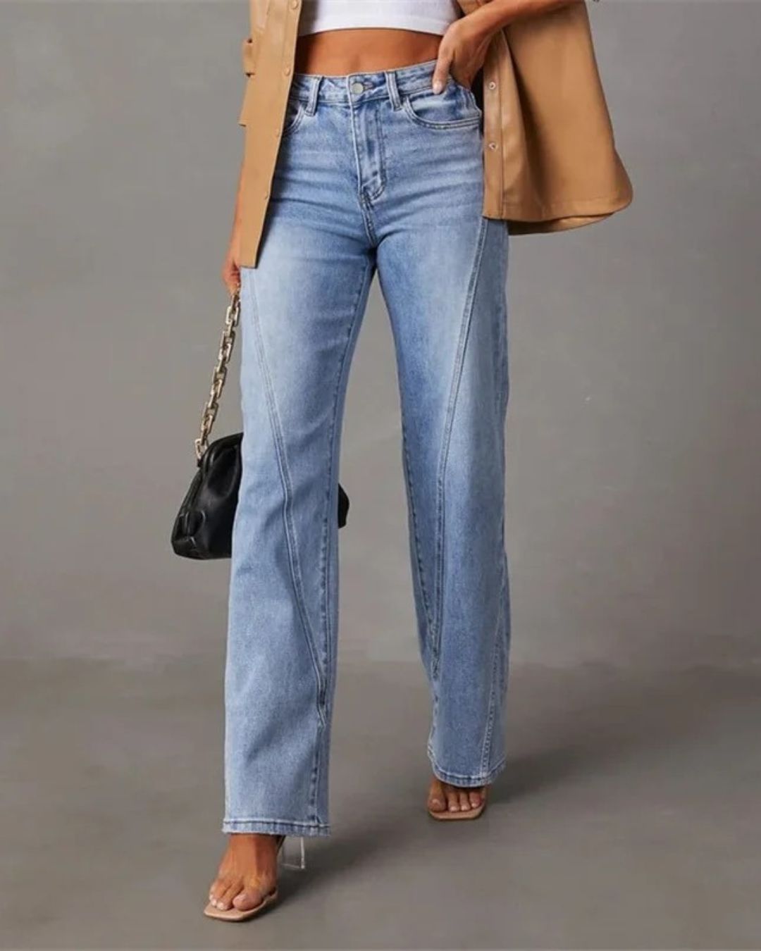 Priscilla - High Waisted Flared Jeans