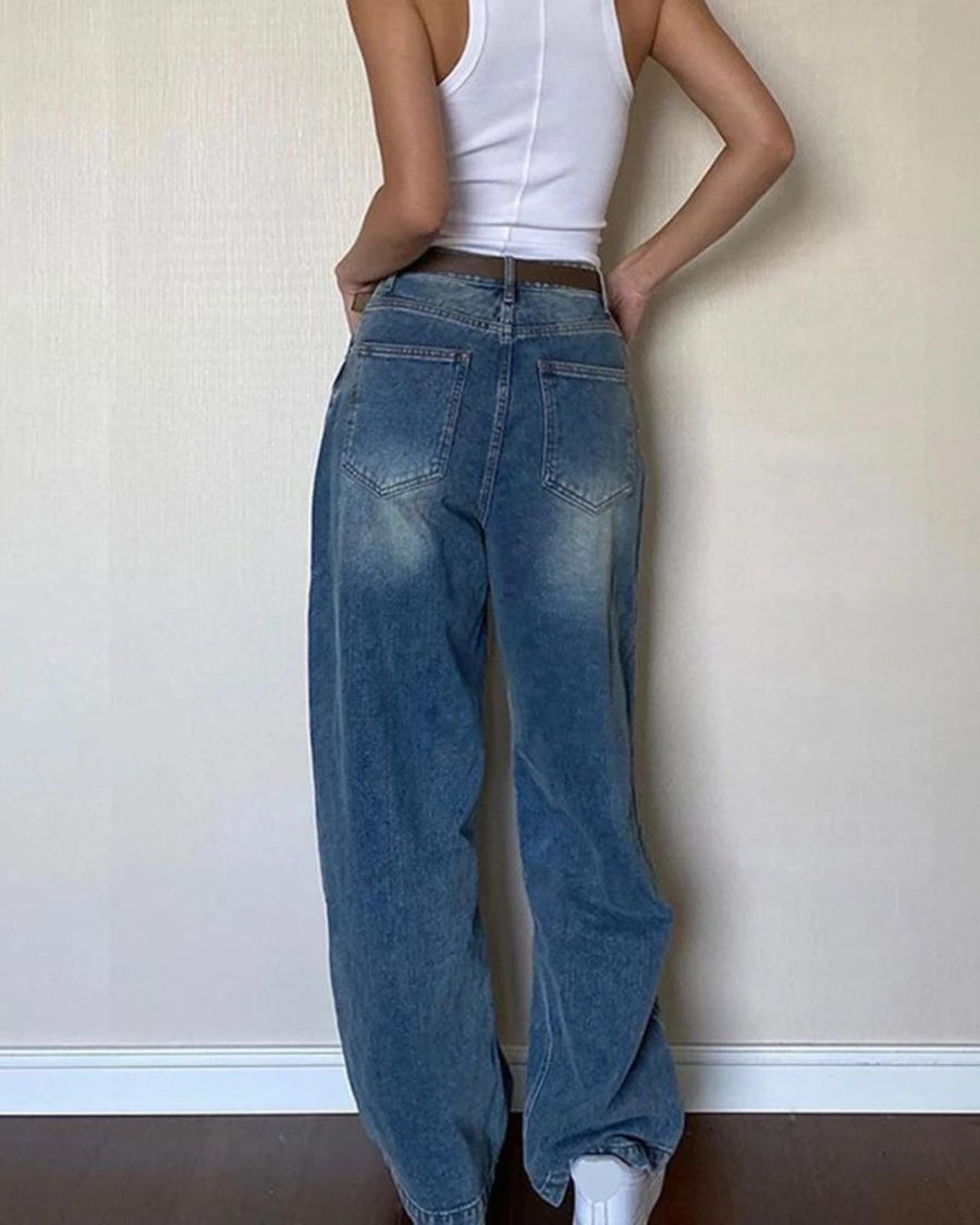 Anita - High Waisted Baggy Jeans