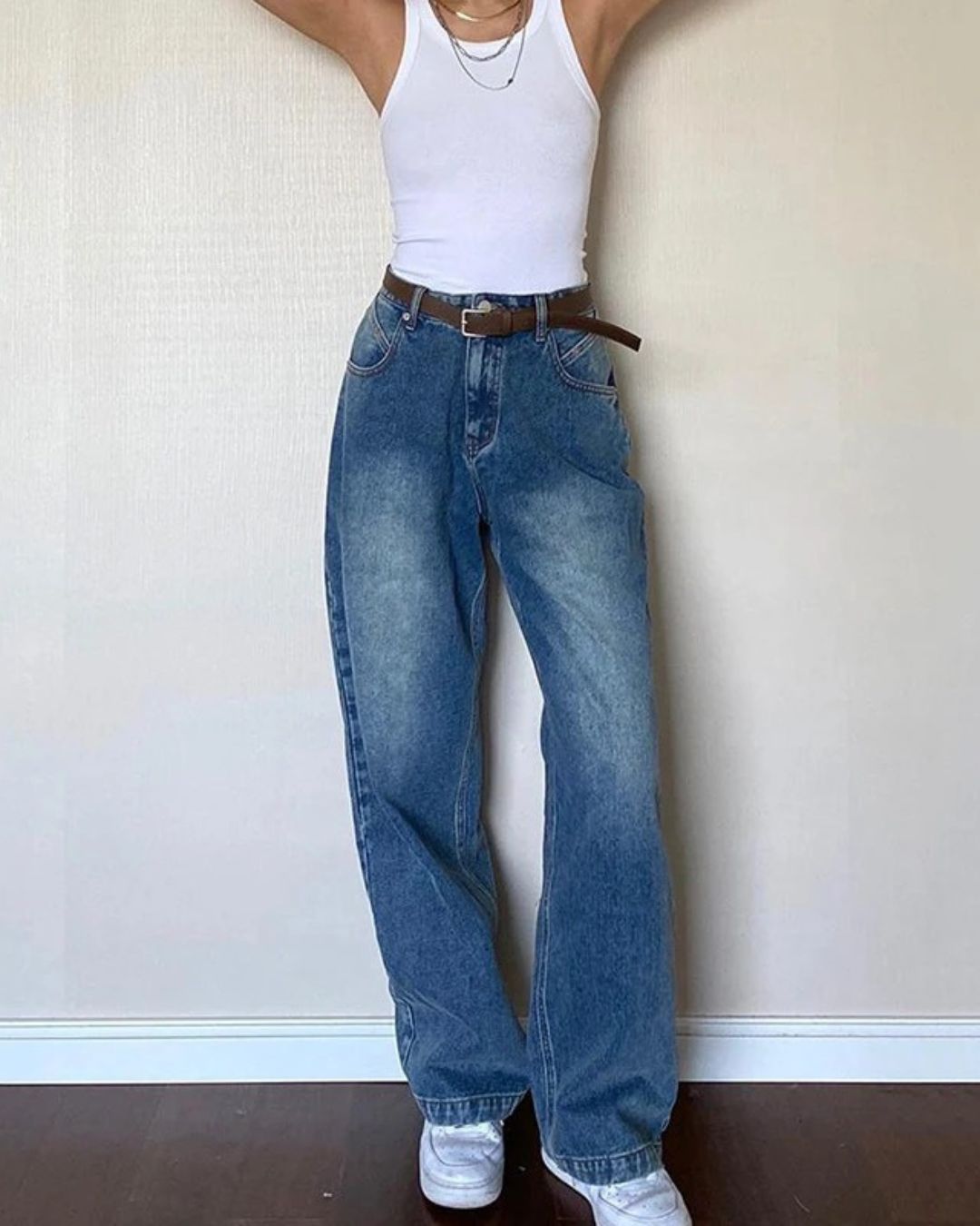 Anita - High Waisted Baggy Jeans