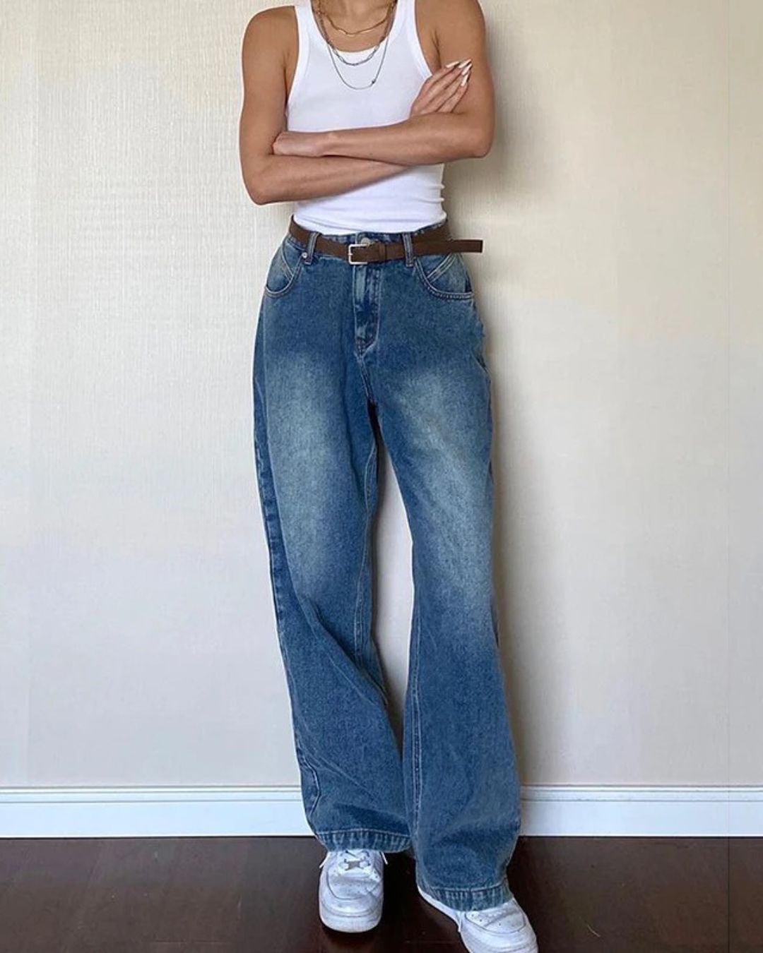 Anita - High Waisted Baggy Jeans