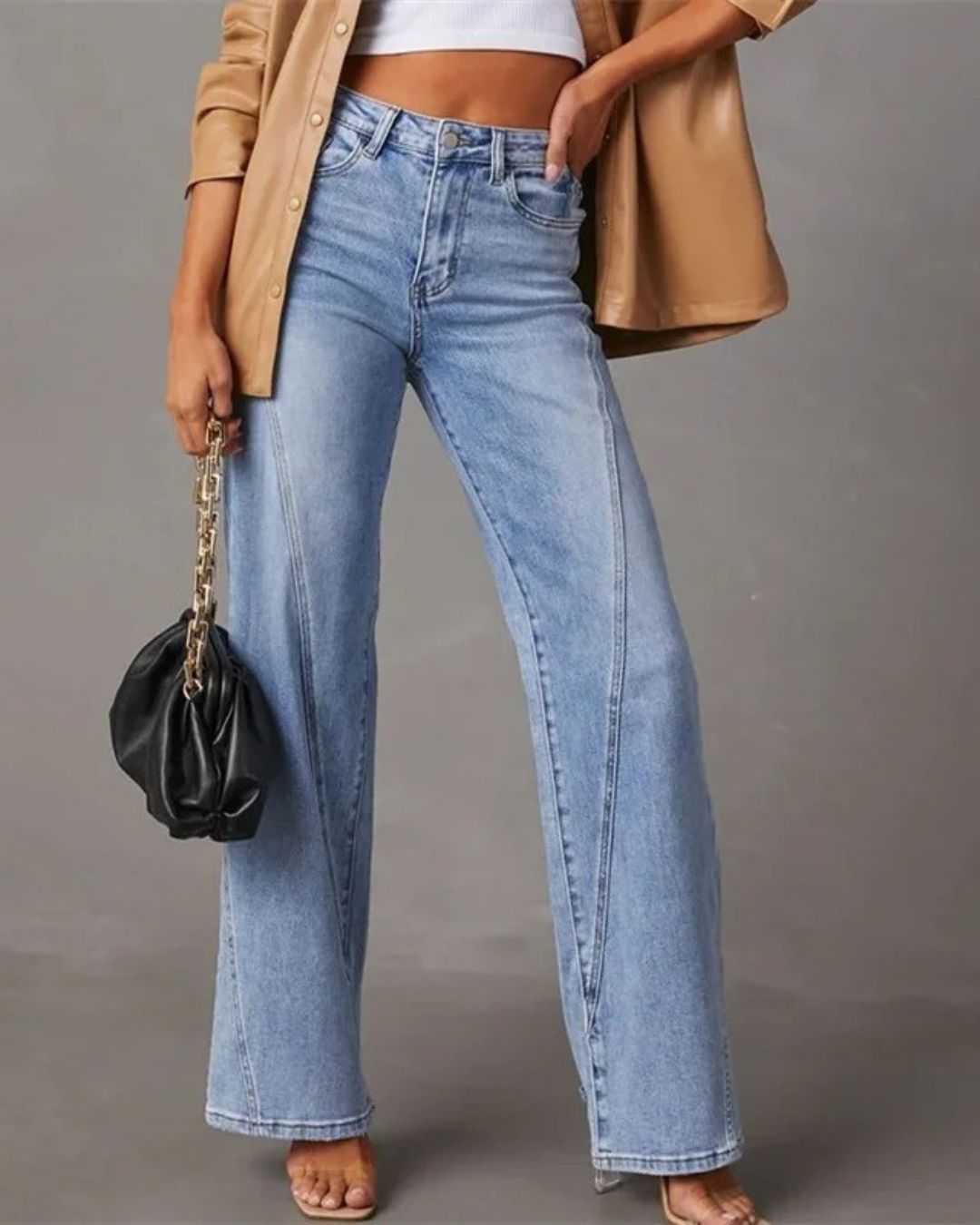 Priscilla - High Waisted Flared Jeans