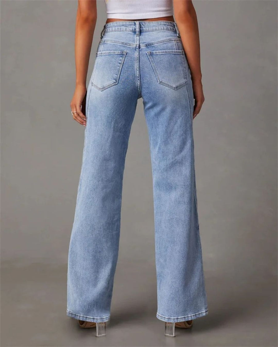 Priscilla - High Waisted Flared Jeans