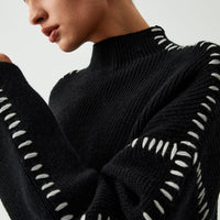 Alma - Oversized Mock Neck Sweater