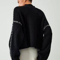 Alma - Oversized Mock Neck Sweater