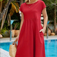 MILLA - O-NECK CASUAL SUMMER LOOSE FIT DRESS