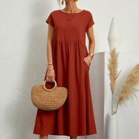 EMMA - O-NECK CASUAL AUTUMN DRESS