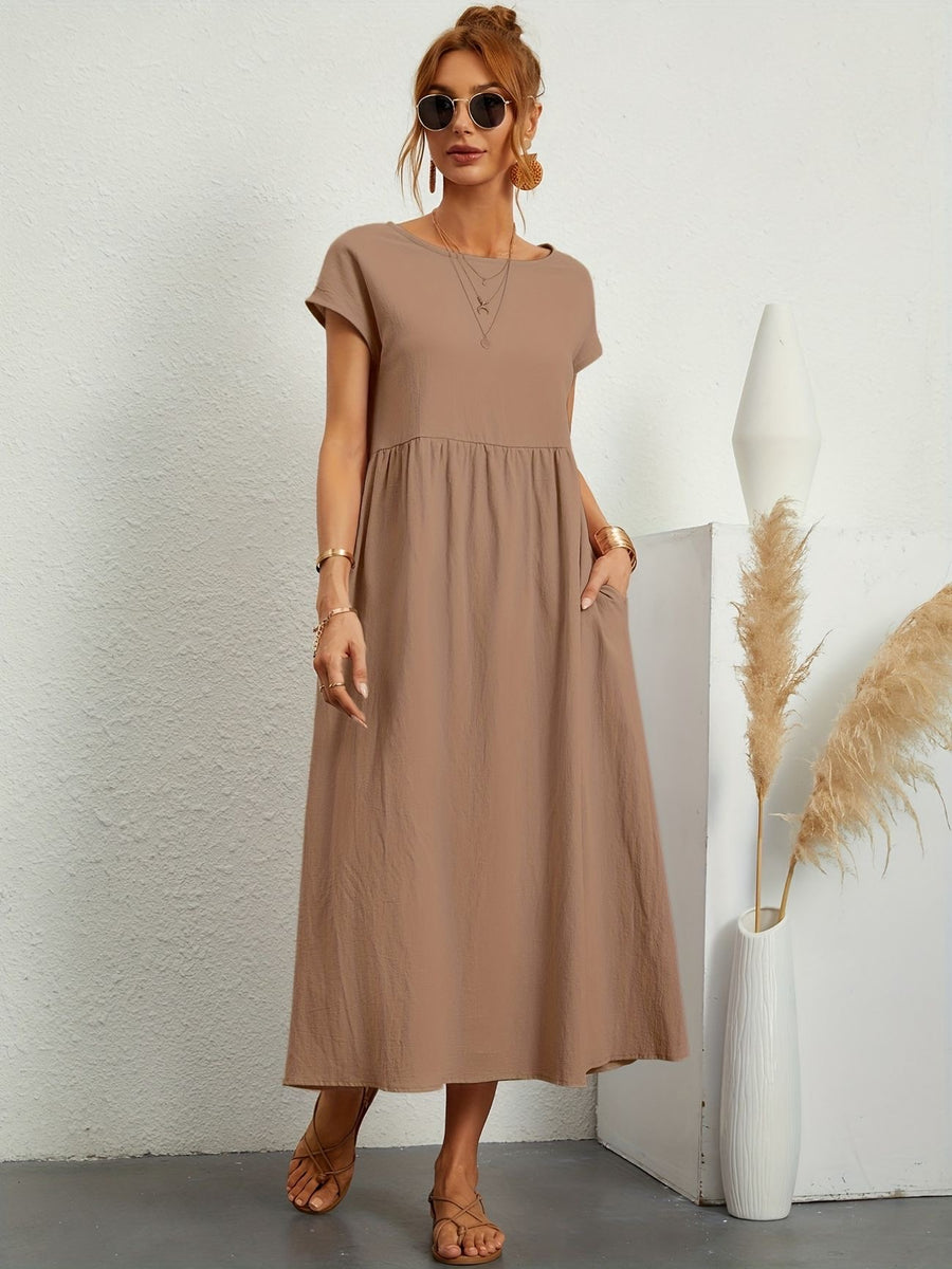 EMMA - O-NECK CASUAL AUTUMN DRESS