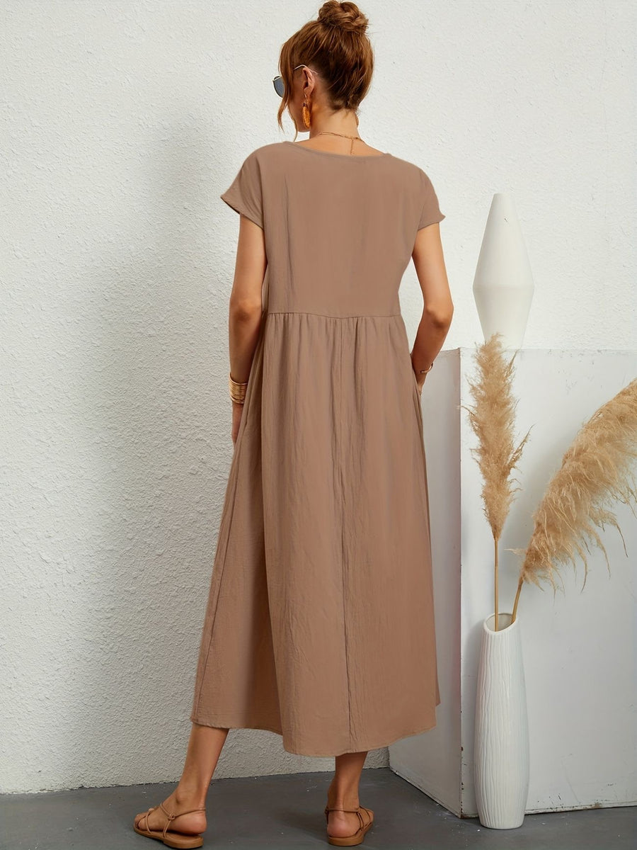 EMMA - O-NECK CASUAL AUTUMN DRESS