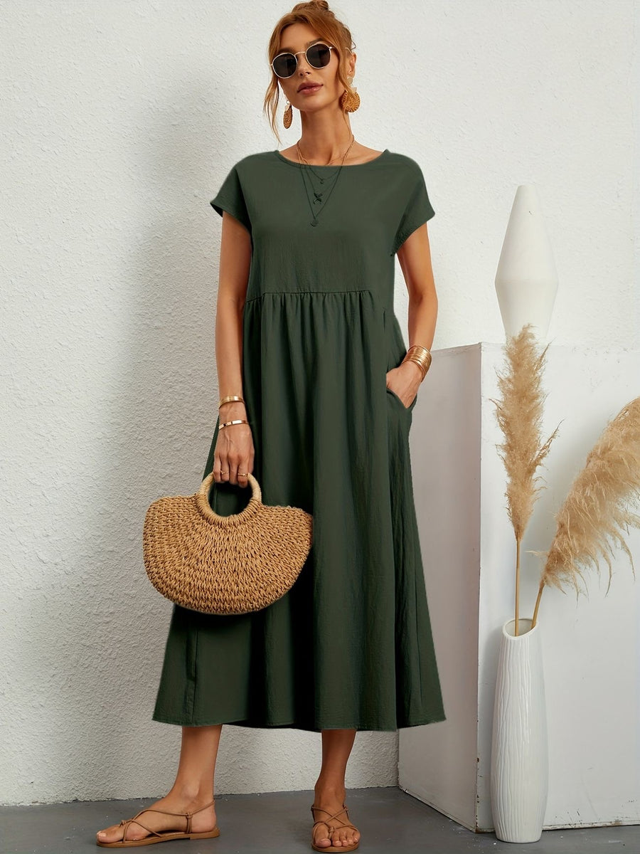 EMMA - O-NECK CASUAL AUTUMN DRESS