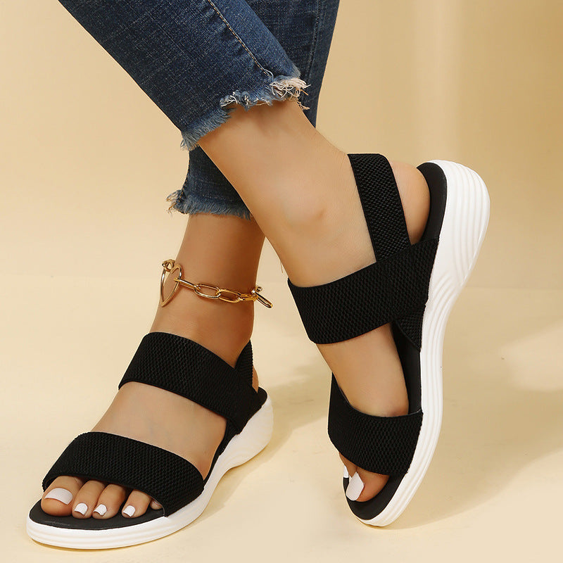 ELAINE - ROMAN LOW WEDGE CASUAL SANDAL