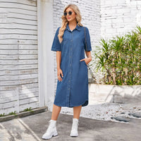 Sophia - Denim Midi Dress