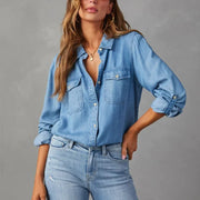 Viviana Loose Fit Denim Shirt