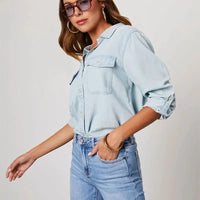 Viviana Loose Fit Denim Shirt