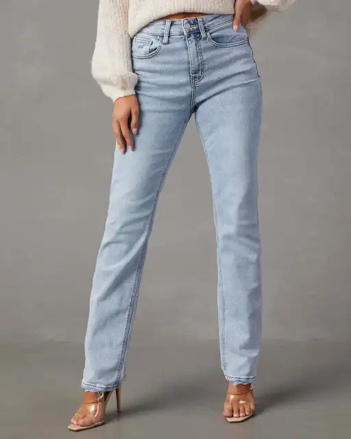 Madonna - High Waisted Straight Leg Jeans