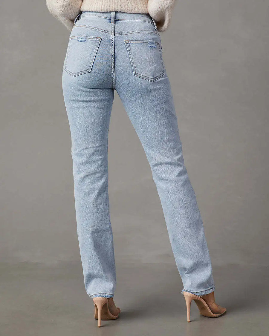 Madonna - High Waisted Straight Leg Jeans