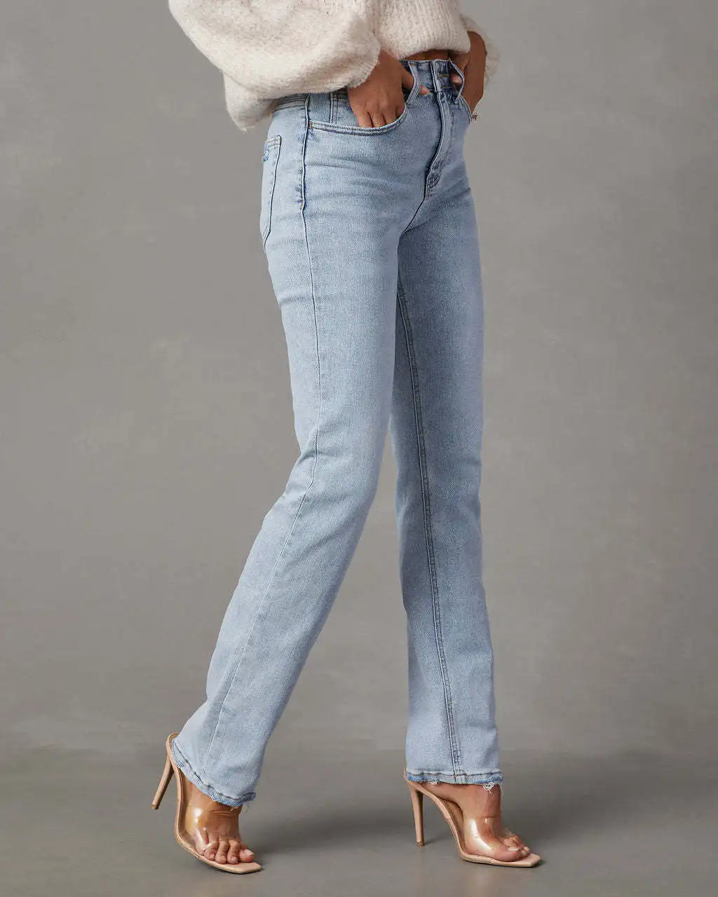 Madonna - High Waisted Straight Leg Jeans