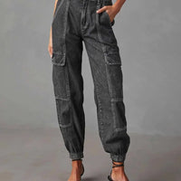 Emily - High Waisted Cargo Jeans