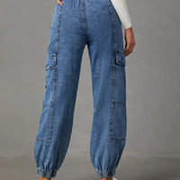 Emily - High Waisted Cargo Jeans