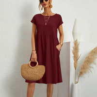 MILLA - O-NECK CASUAL SUMMER LOOSE FIT DRESS