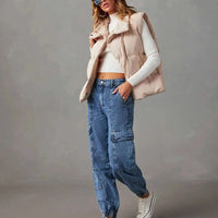 Emily - High Waisted Cargo Jeans