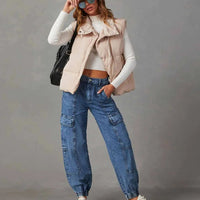 Emily - High Waisted Cargo Jeans