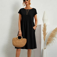 MILLA - O-NECK CASUAL SUMMER LOOSE FIT DRESS