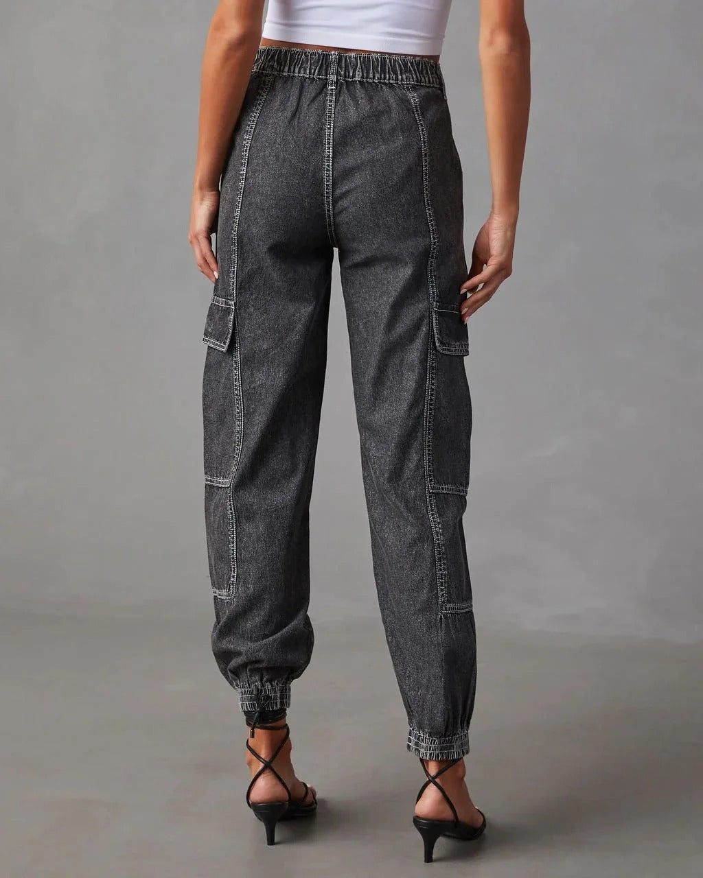 Emily - High Waisted Cargo Jeans