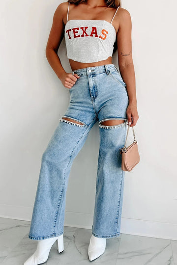 Daniella - High Waisted Ripped Jeans