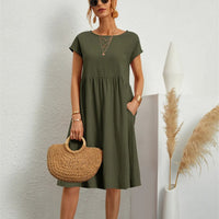 MILLA - O-NECK CASUAL SUMMER LOOSE FIT DRESS