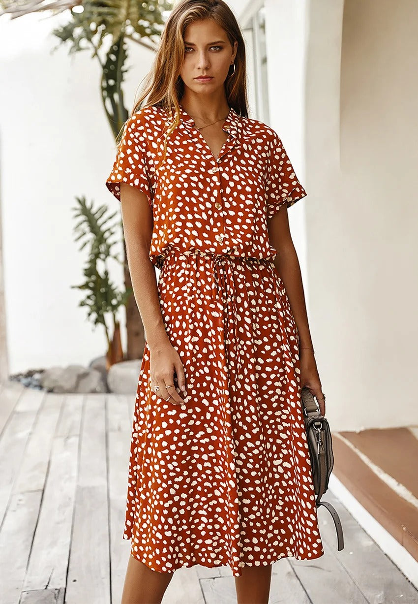 Maya - Vintage Dot Inspired Dress