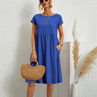 MILLA - O-NECK CASUAL SUMMER LOOSE FIT DRESS