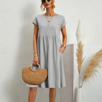 MILLA - O-NECK CASUAL SUMMER LOOSE FIT DRESS