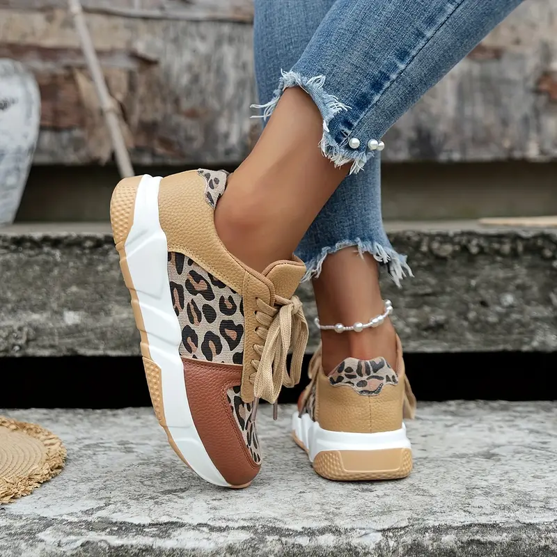 Kamila - Africa Leopard Comfort Lace Sneaker