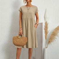 MILLA - O-NECK CASUAL SUMMER LOOSE FIT DRESS