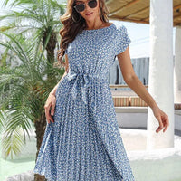 Emilia - Floral High Waist Dress